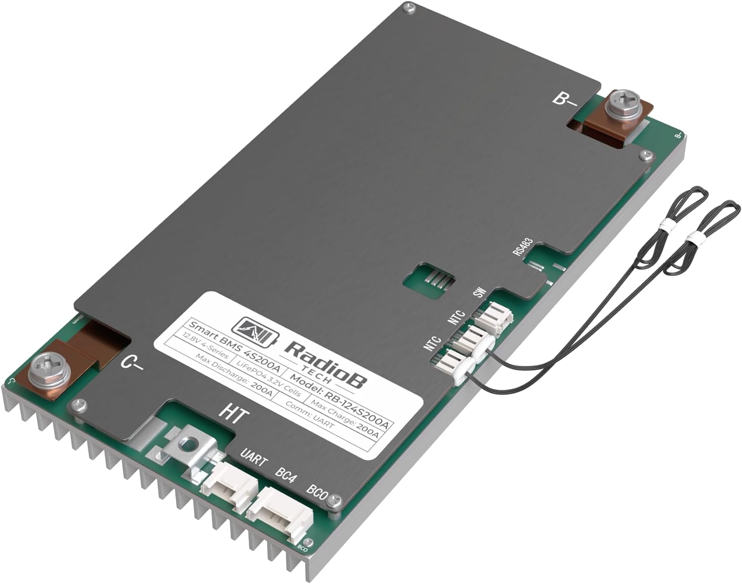 Smart BMS 4S 12V 200A Lithium Lifepo4 Battery Management with Balance ...
